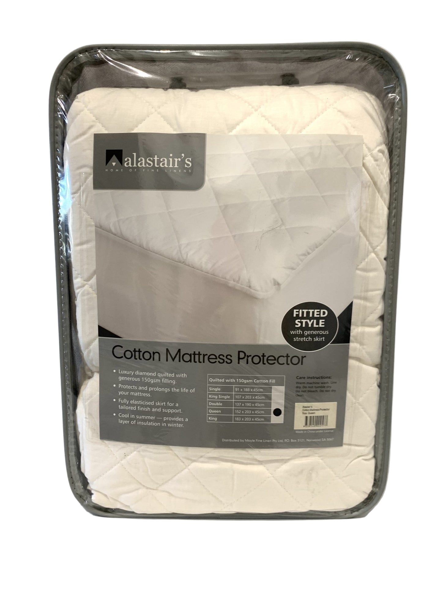 Alastairs - Cotton Mattress Protector - Queen image 0