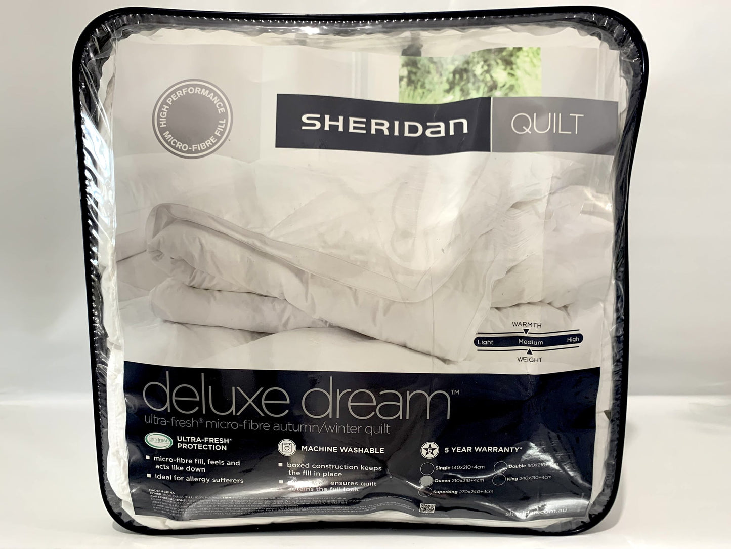 Sheridan - Deluxe Dream Ultra Fresh Micro-fibre Autumn/Winter Quilt - Queen image 0