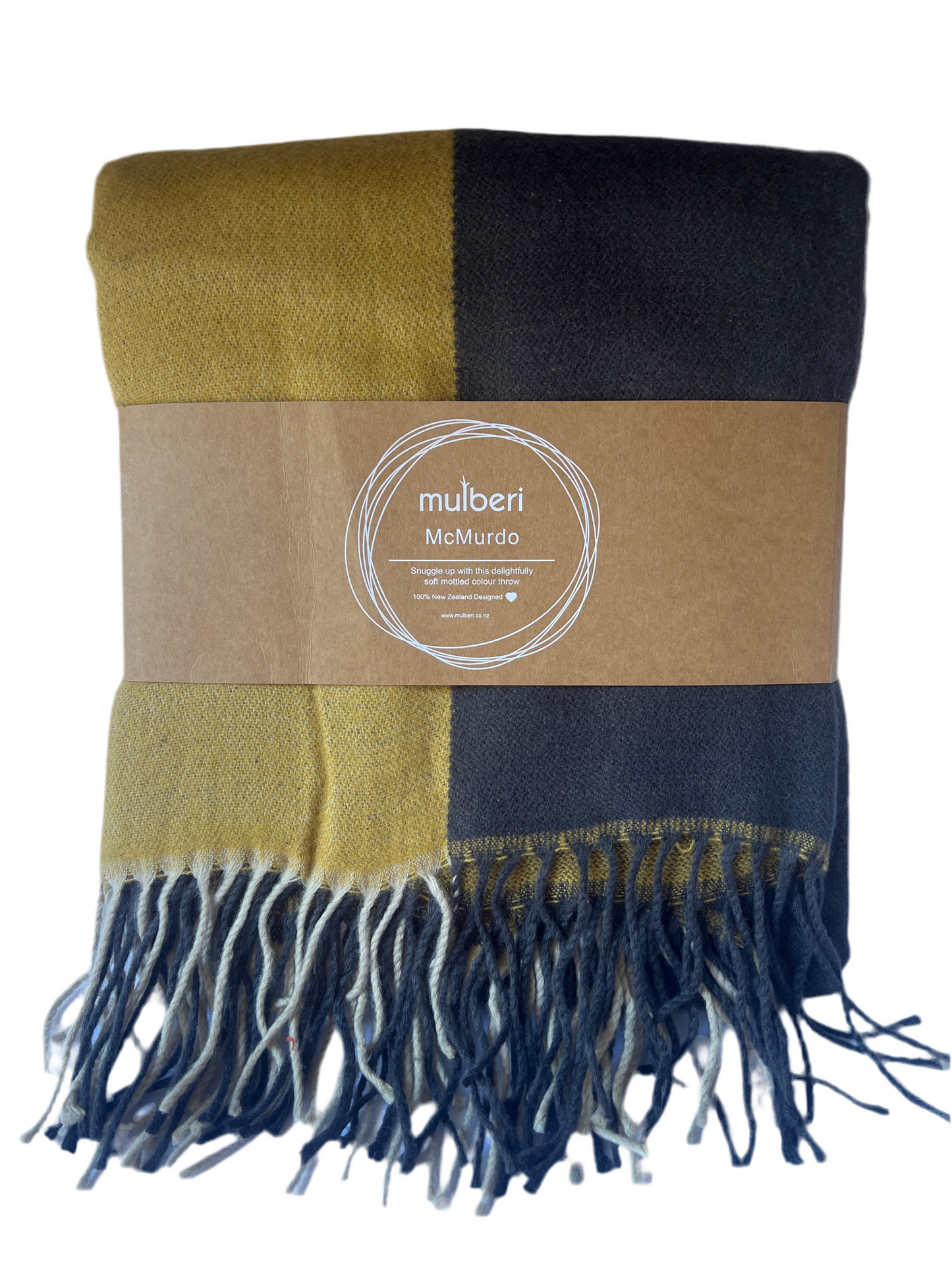 Mulberi - McMurdo Throw - Orchre/Grey
