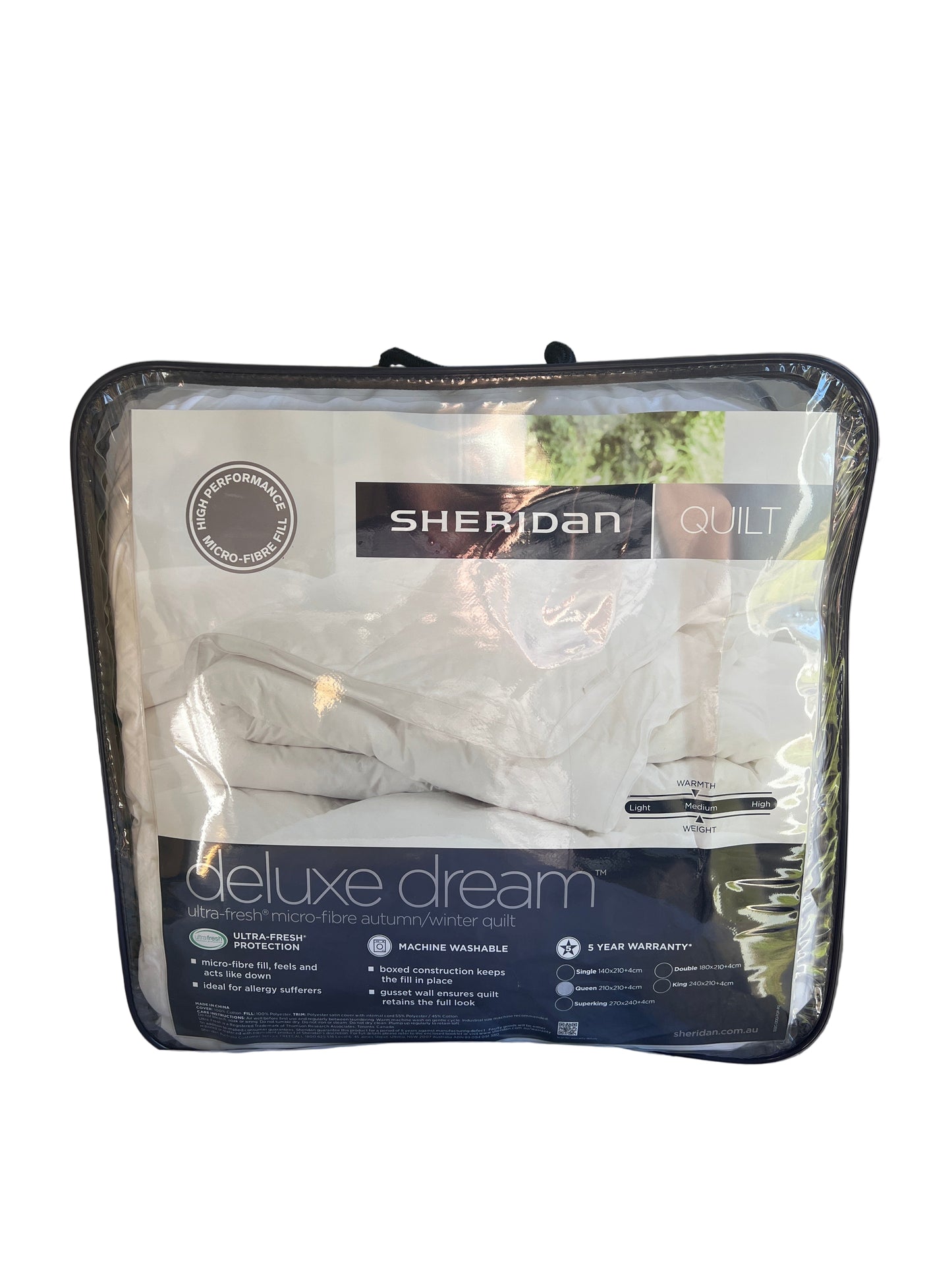 Sheridan - Queen - Deluxe Dream Ultra Fresh Micro-fibre Autumn/Winter Quilt