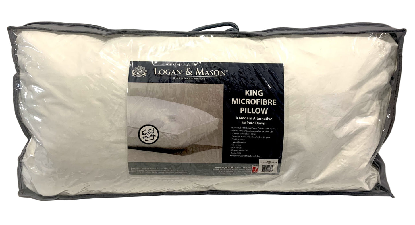 Logan & Mason King Micrfofibre Pillow image 0