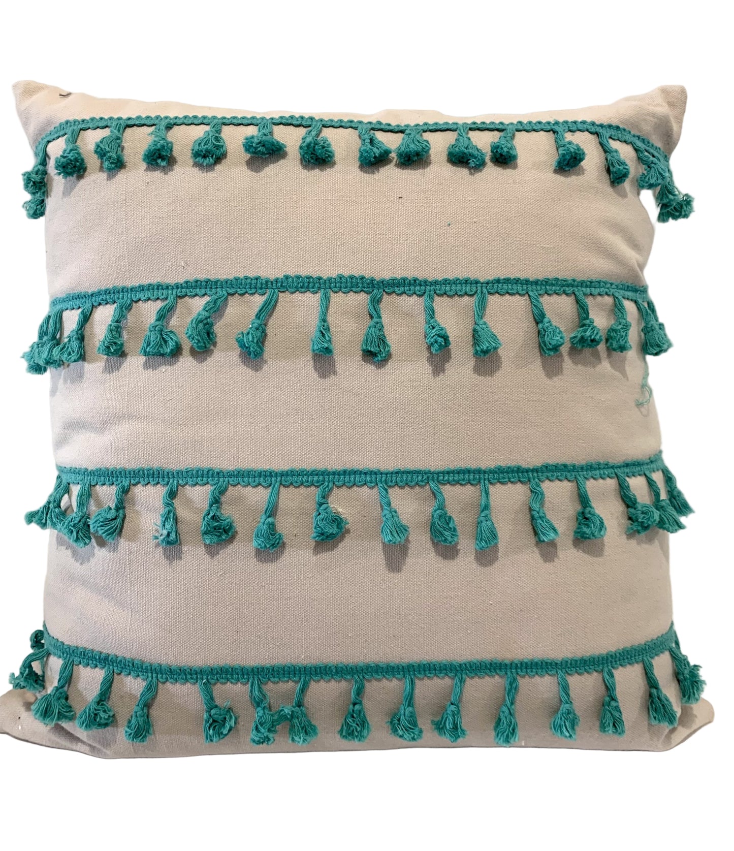 Tassle Cushion - Jade 45 x 45cm image 0