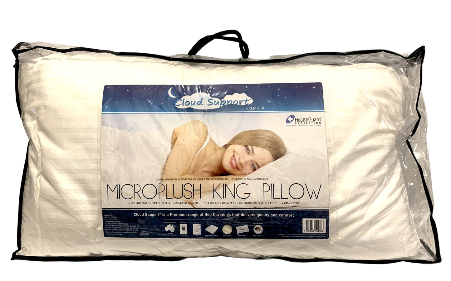 Cloud Support - Microplush King Pillow image 0