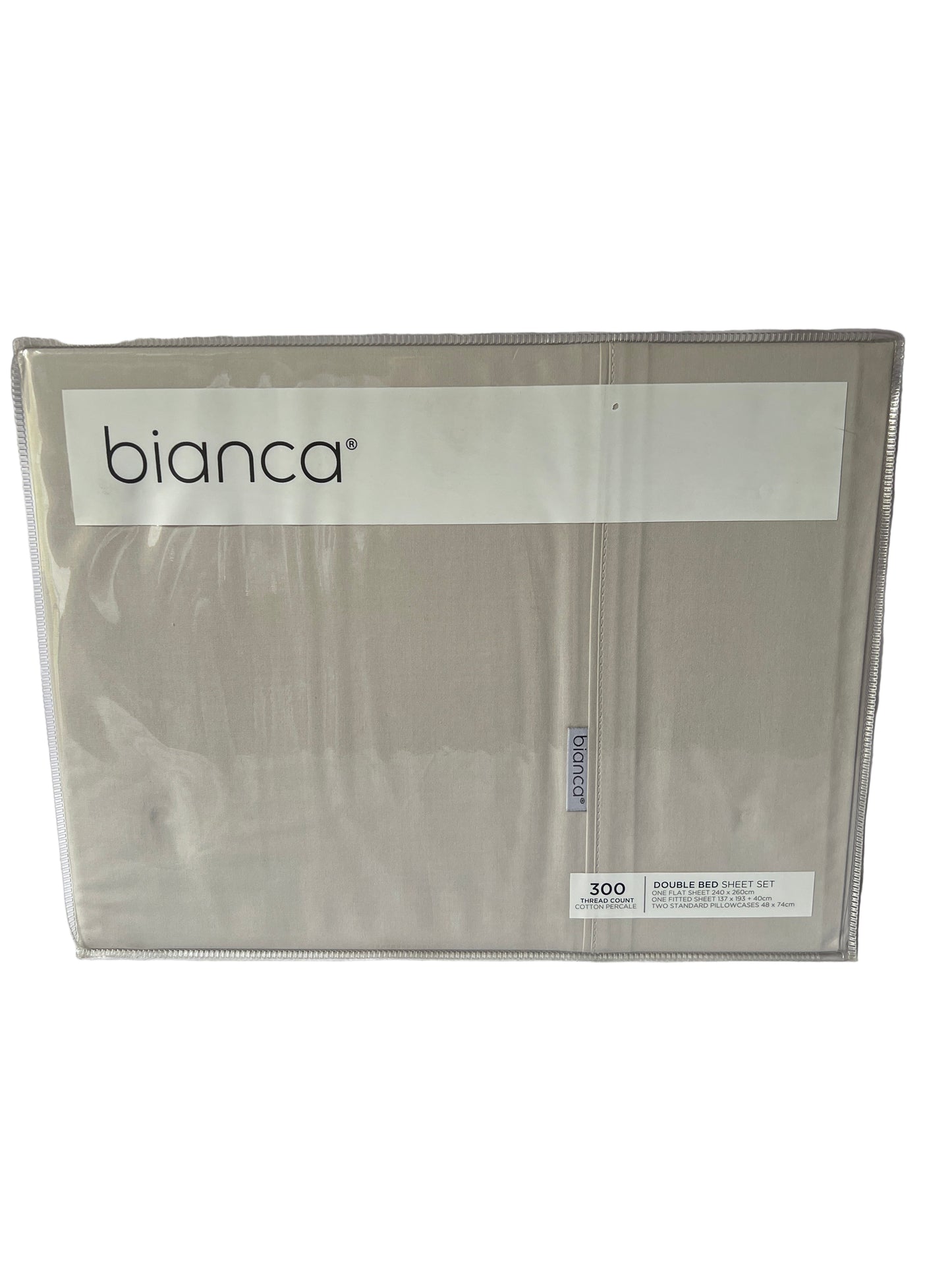 Bianca - Double - Sheet Set Heston 300 Thread count-Silver