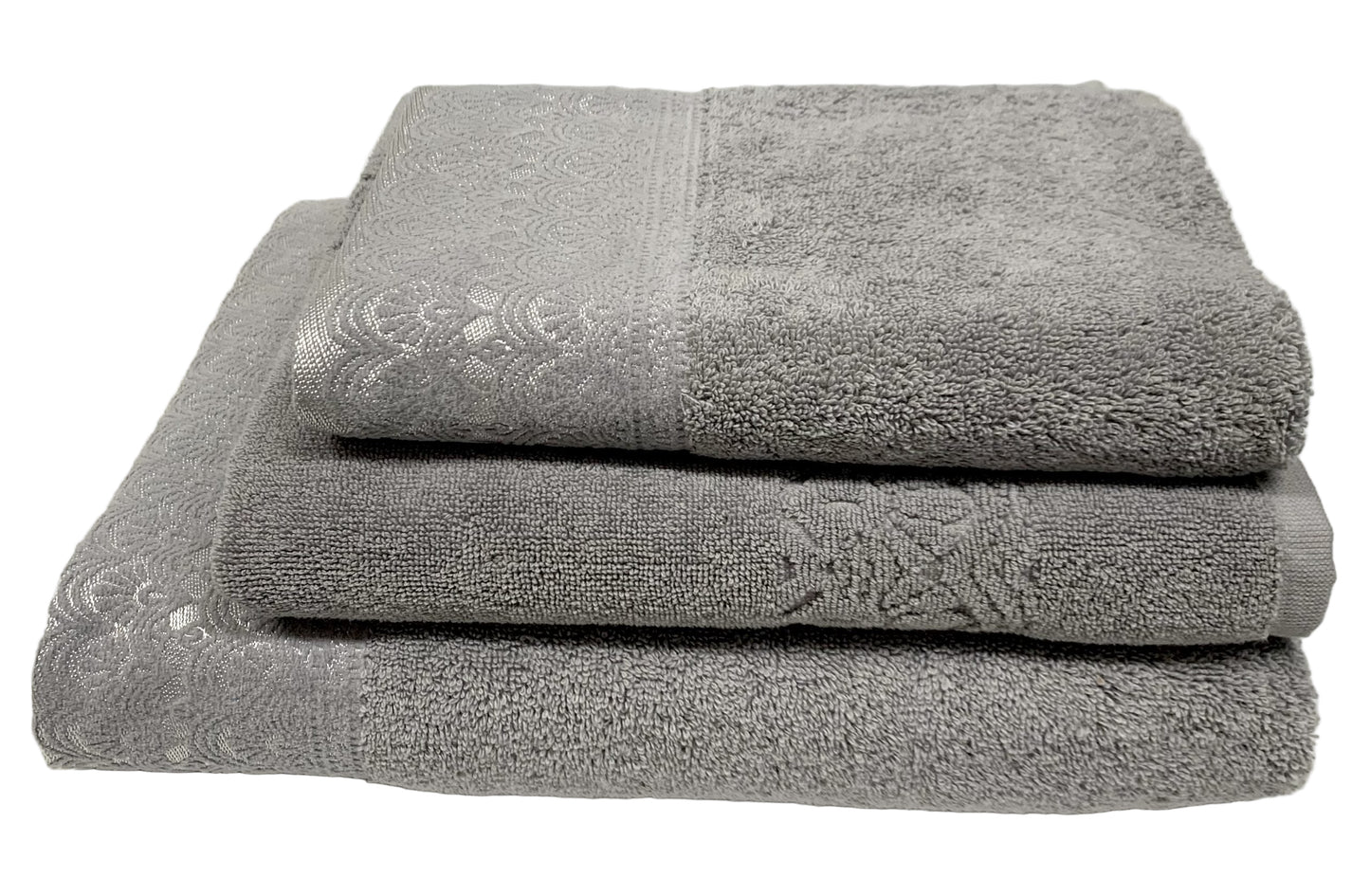 Bianca - Bath Towel 3pce Set - Victoria - Grey image 0
