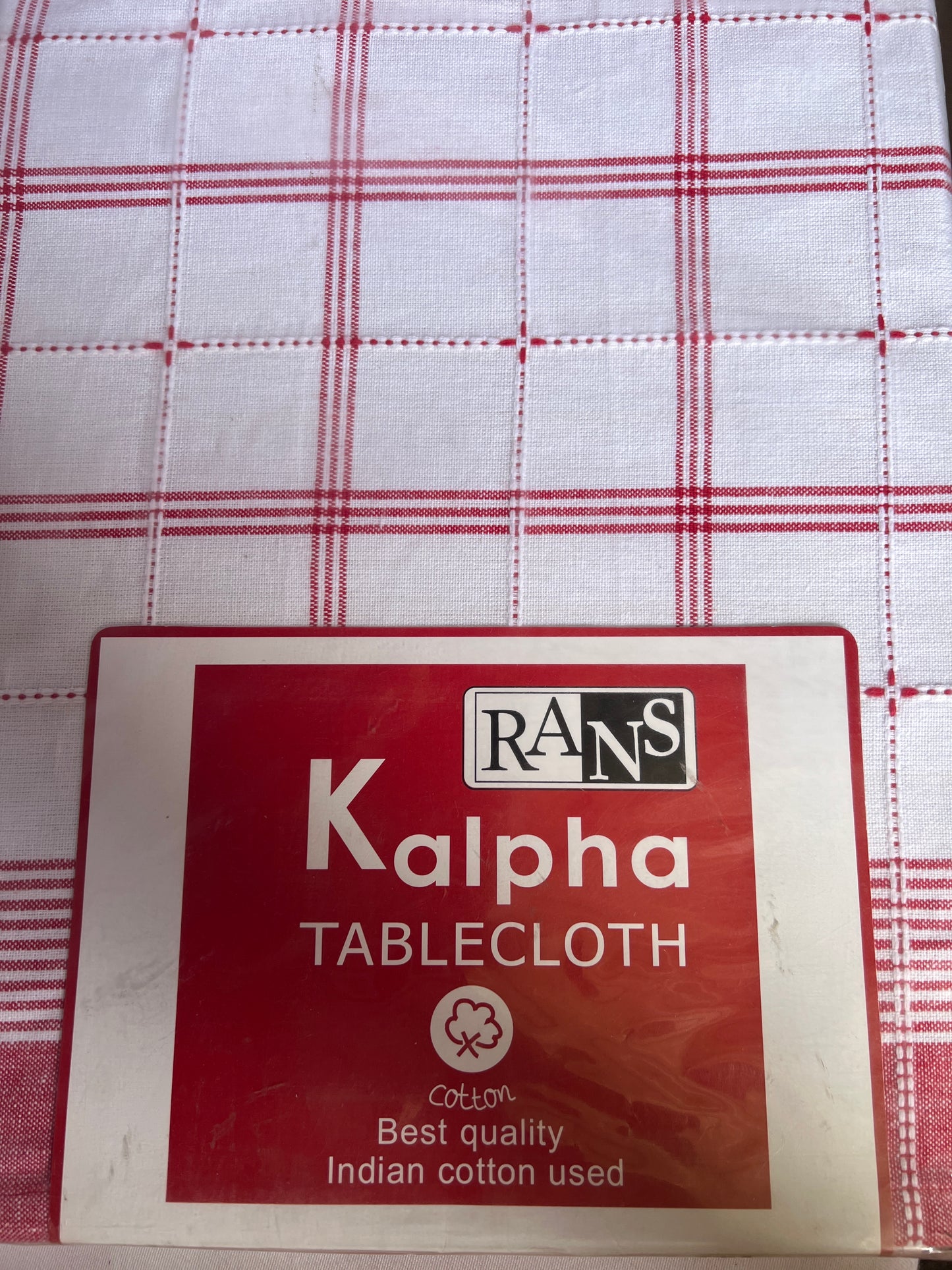 Rans - Kalpha Tablecloth Red - 205cm x 205cm