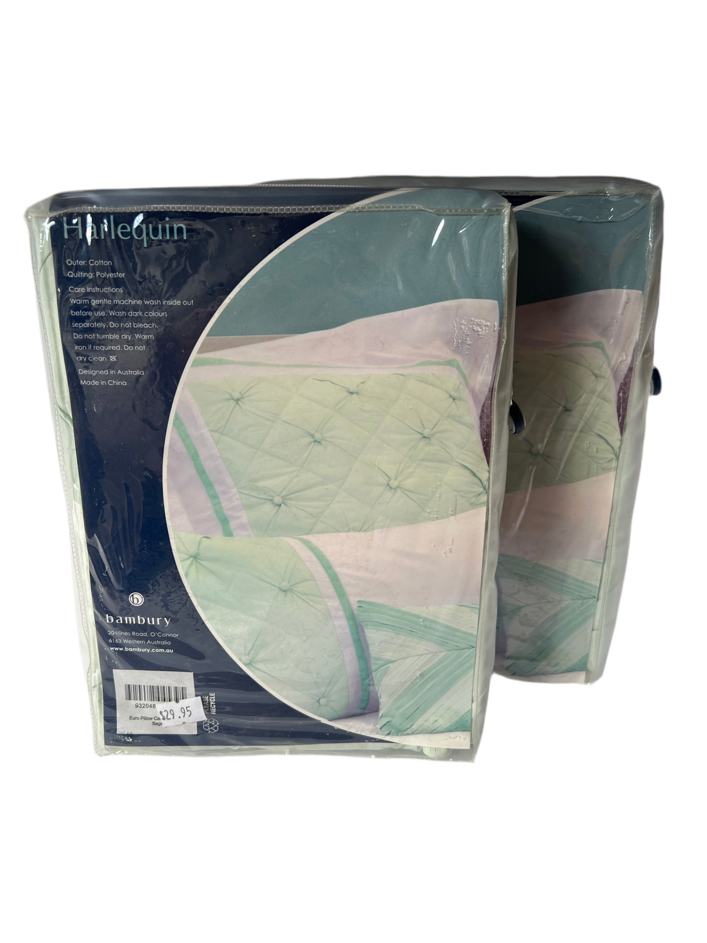 Bambury - Queen - Harlequin-Sage Quilt Package