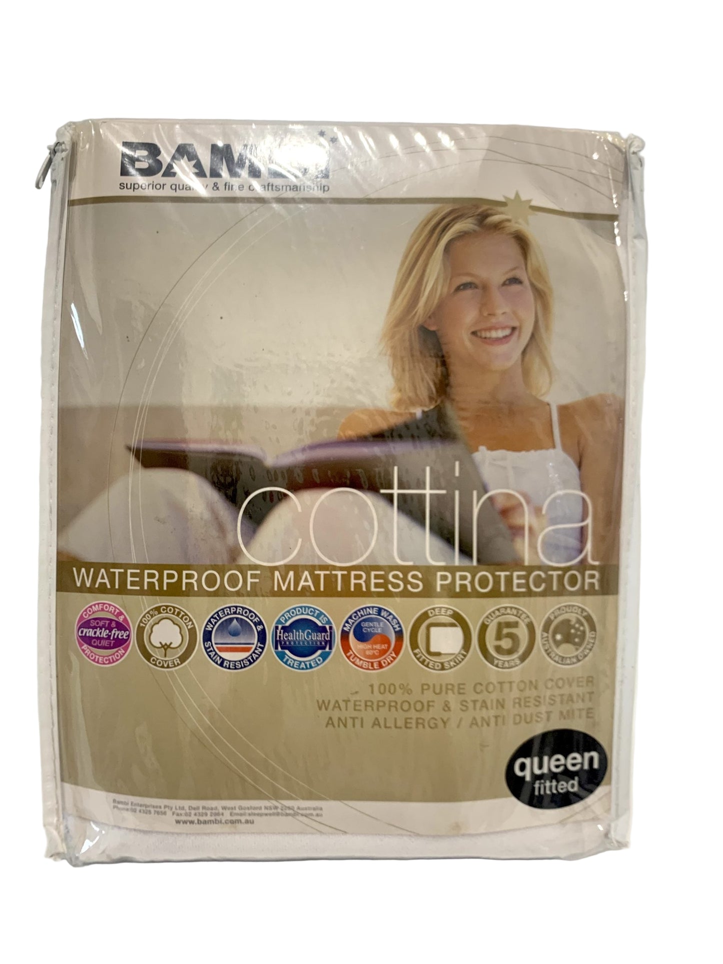 Bambi - Cottina Waterproof Mattress Protector - Queen image 0