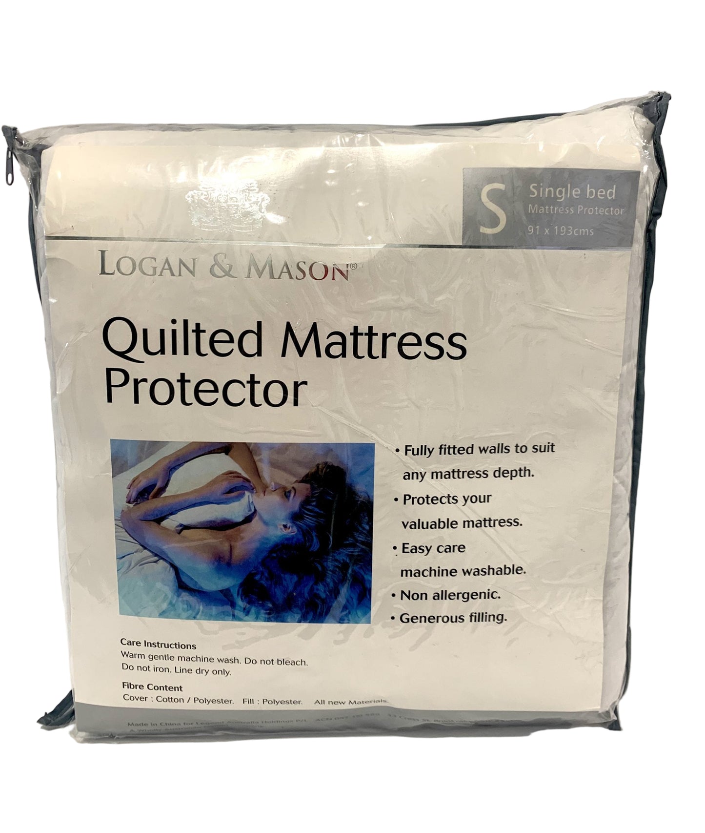 Logan & Mason - Quilted Mattress Protector - Single image 0