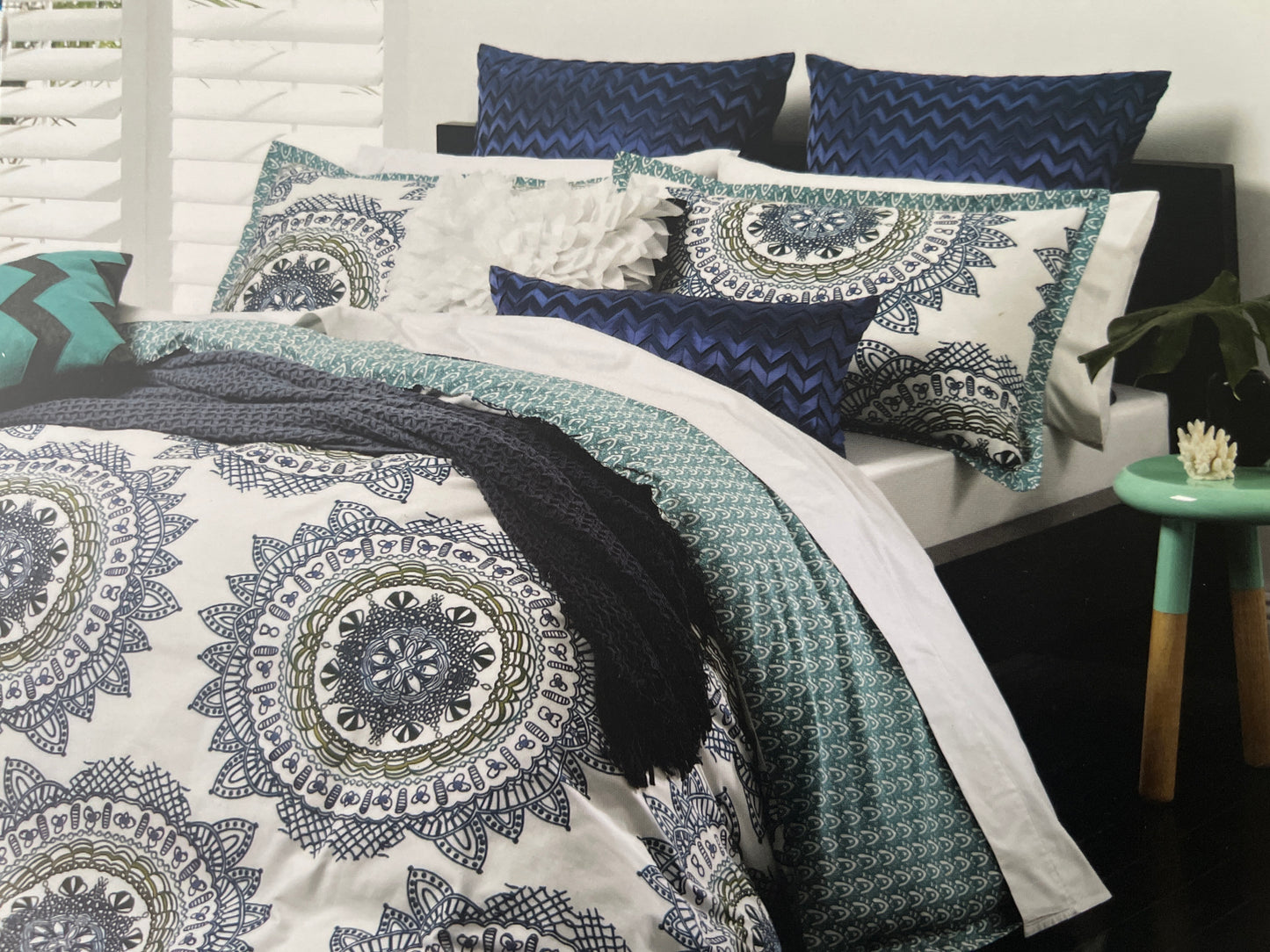Logan & Mason - King - Cabo Teal Quilt Set