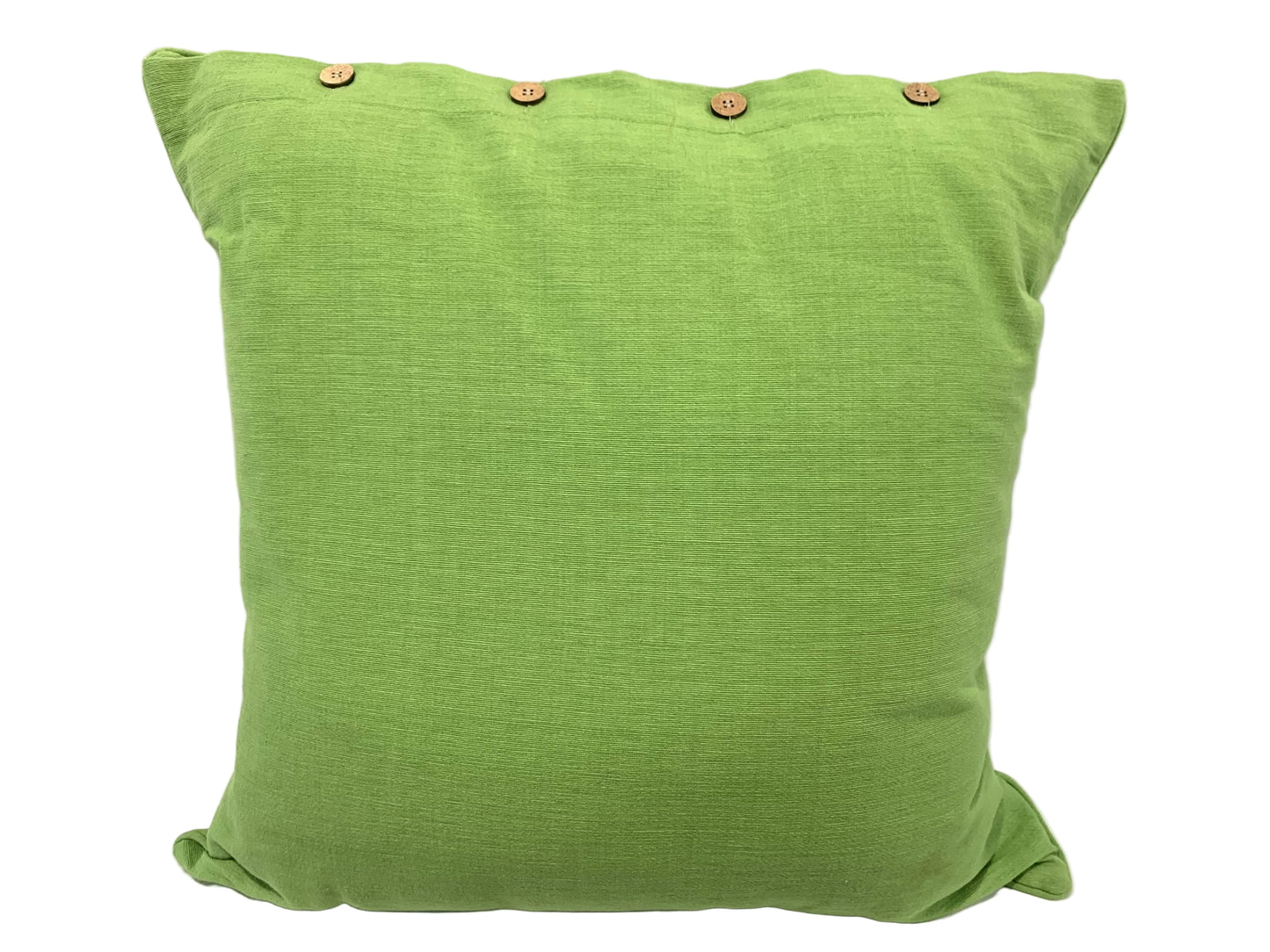 Resort Solid Green Cushion Button Detail 60 x 60cm image 0