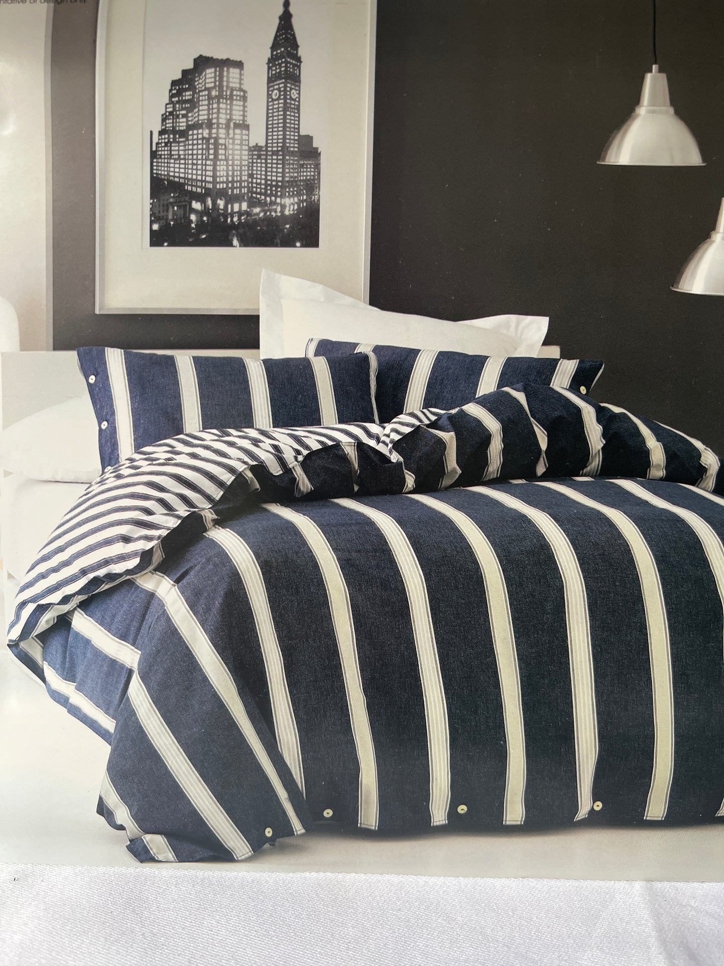 Deco - King - Sandler Blue Quilt Set