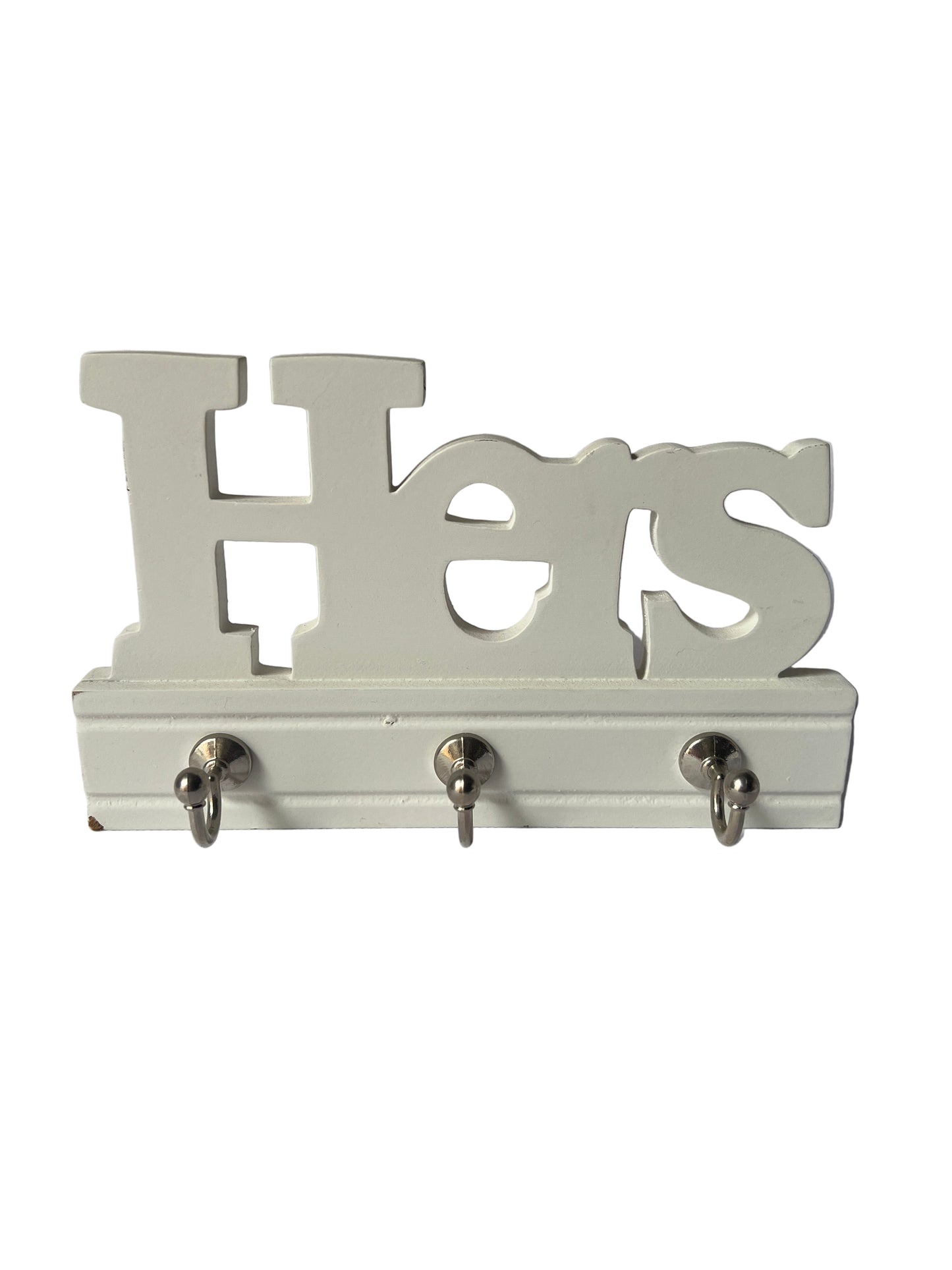 Hers - Small 3 wooden wall hook - Clearance.