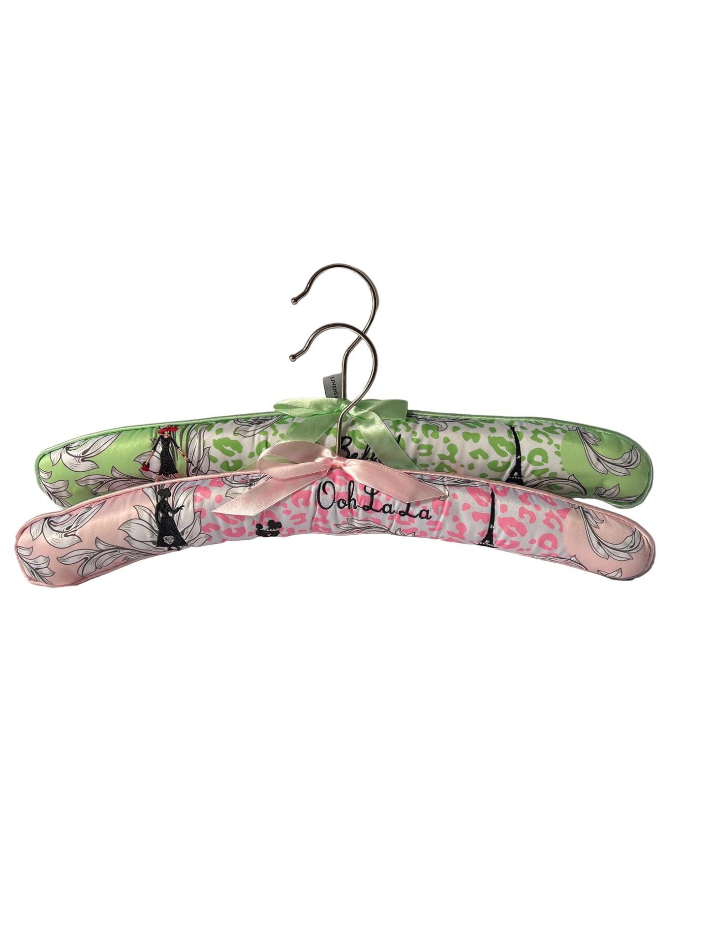 Coat Hangers - Set 2 Padded - Paris Print