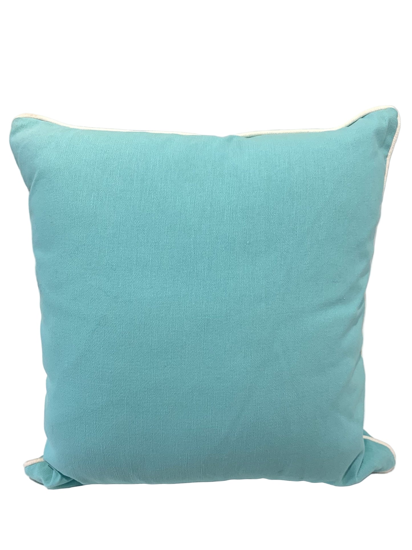 Aqua Cushion White Pipped Edge 50 x 50cm image 0