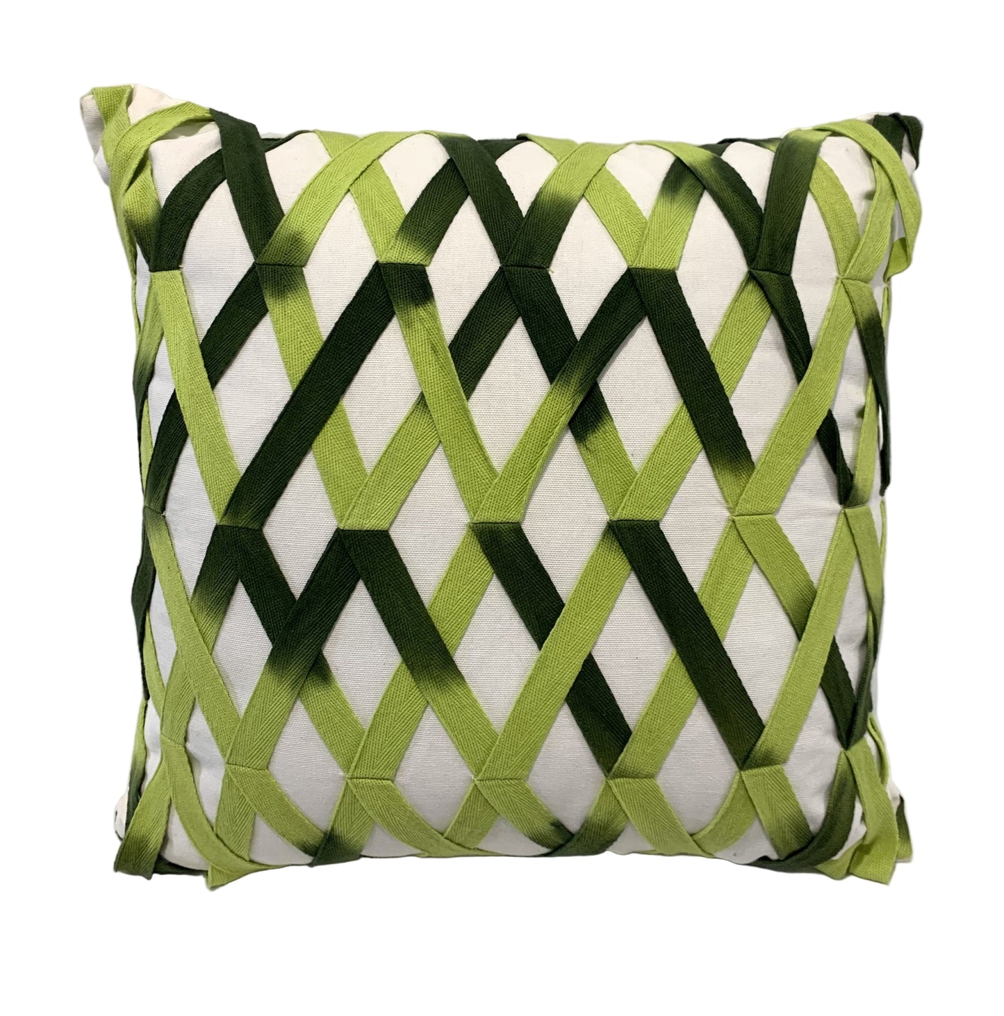 Paloma Living Cushion - Green Lattice 45 x 45cm image 0