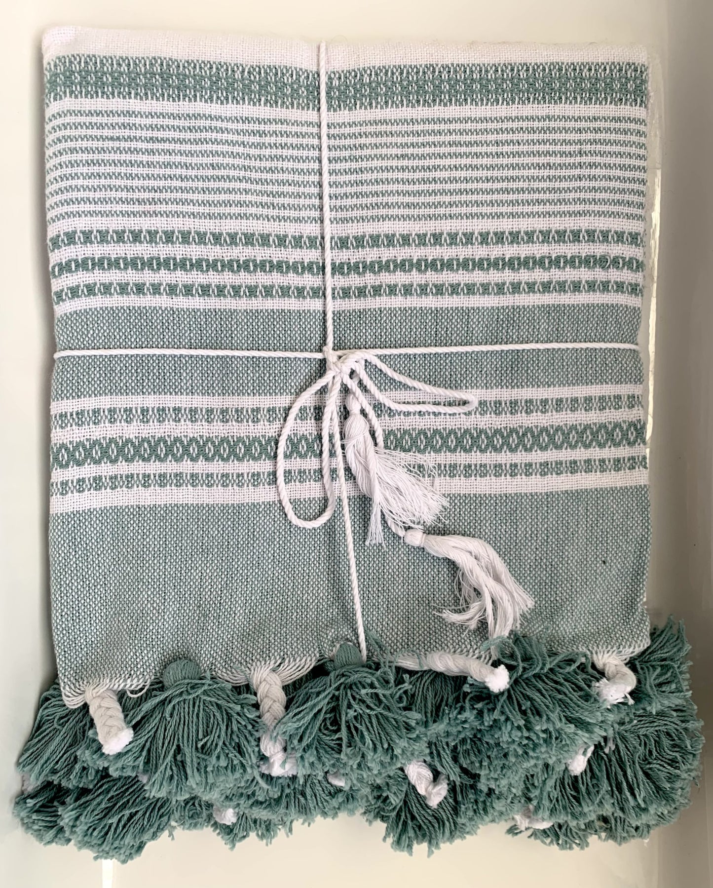 Bambury - Cotton Throw Teal image 0