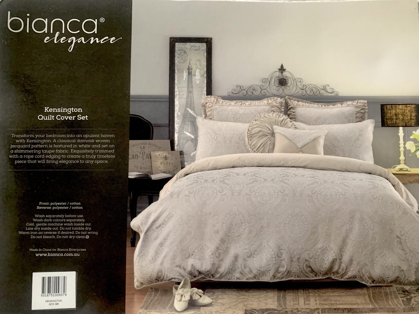 Bianca Elegance Queen Quilt Set - Kensington image 0