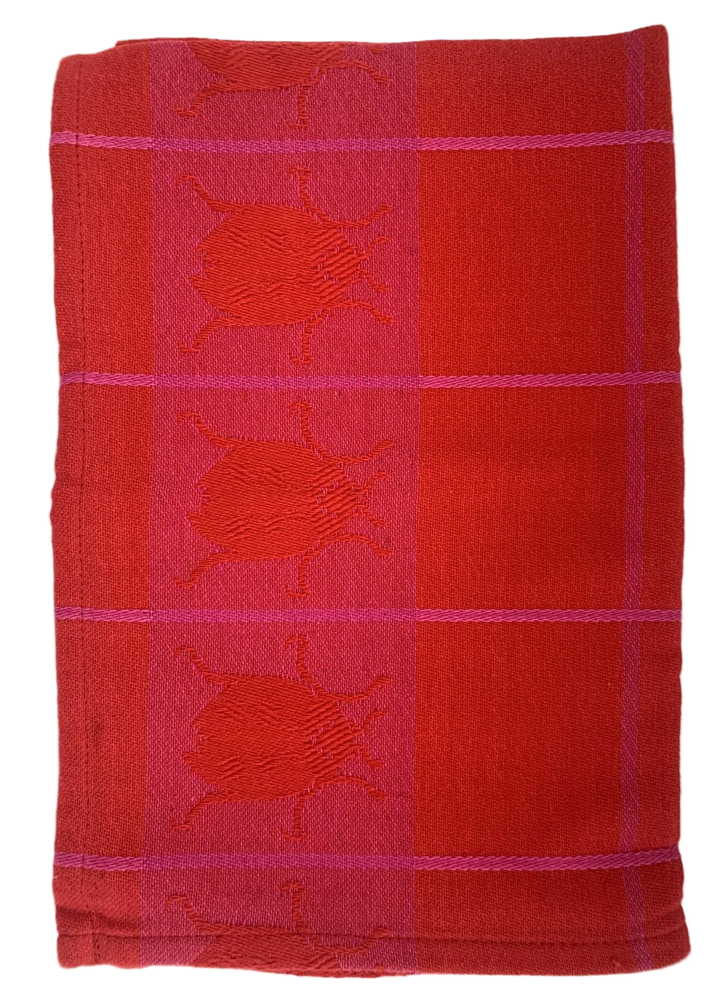 T Towel - Lady Bug Border Red image 0