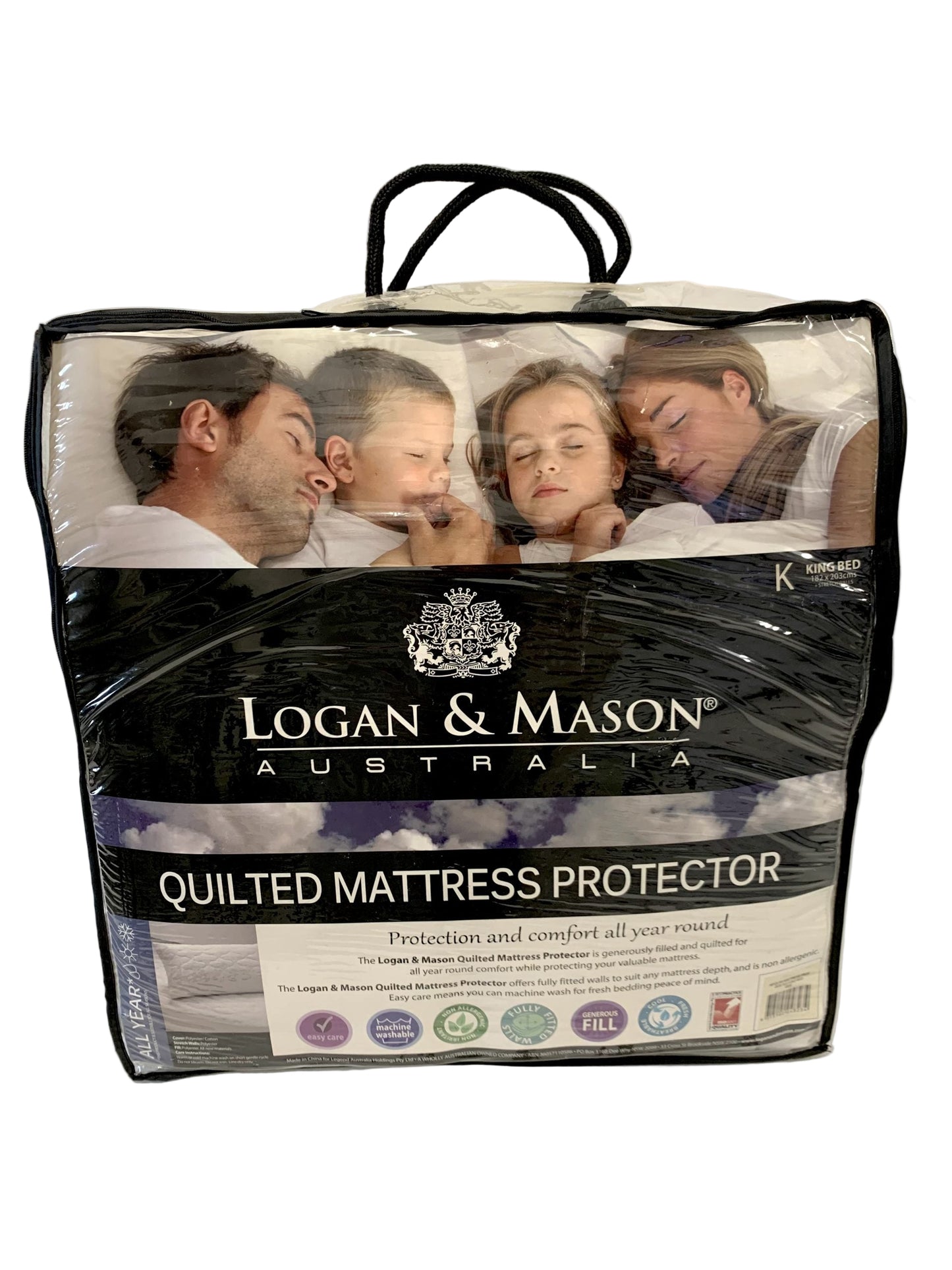 Logan & Mason - Quilted Mattress Protector - King image 0