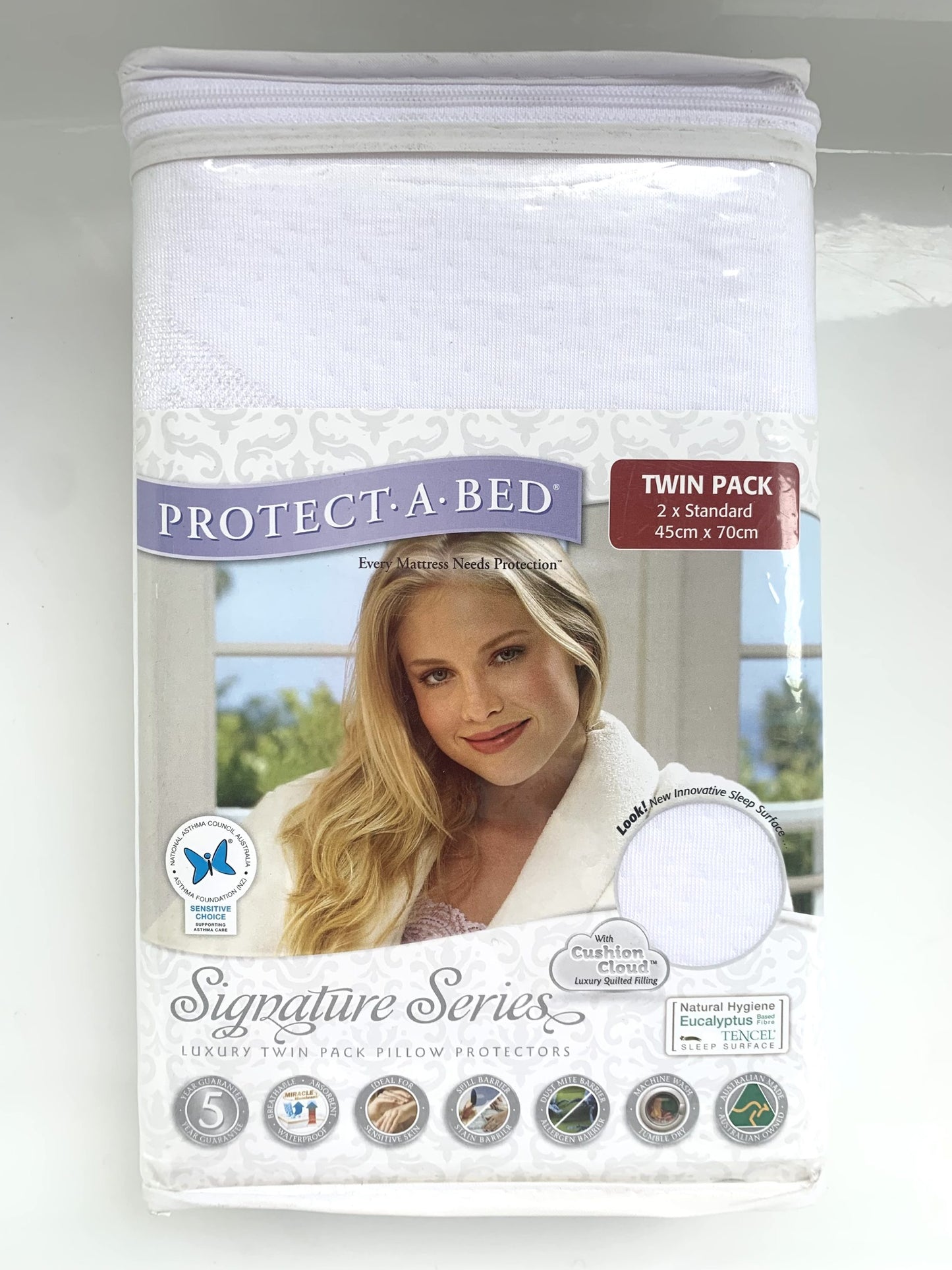 Protect A Bed - Signature Series Pillow Protectors - Twin Pack image 0