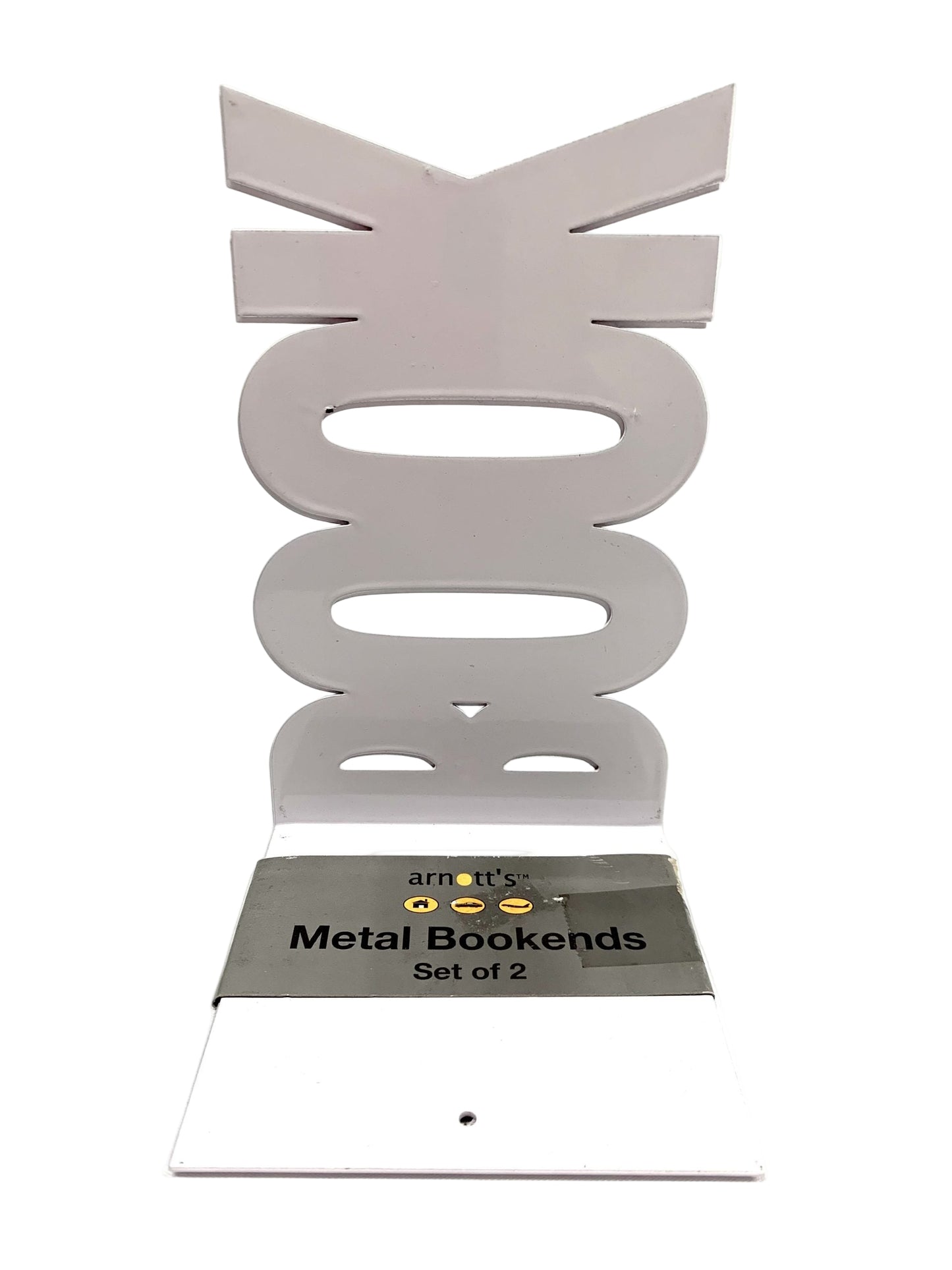 Metal Bookends Book - White image 0