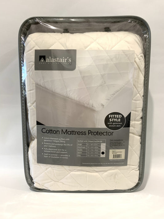 Alastairs - Cotton Mattress Protector - Queen image 0