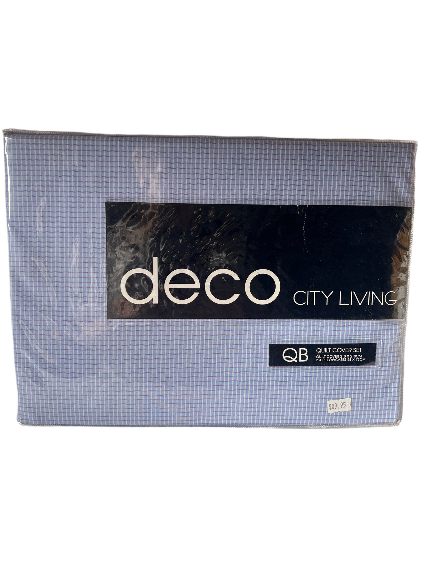 Decor - Queen - Checkmate Blue Quilt Set