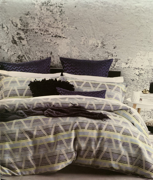 Logan & Mason Queen Quilt Set - Zander Blue image 0