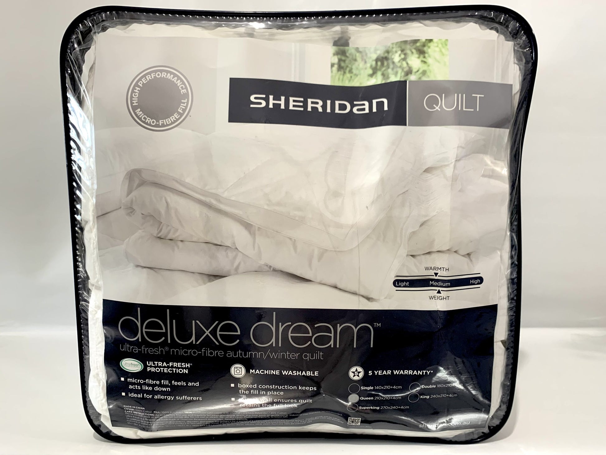 Sheridan - Deluxe Dream Ultra Fresh Micro-fibre Autumn/Winter Quilt - Queen image 0