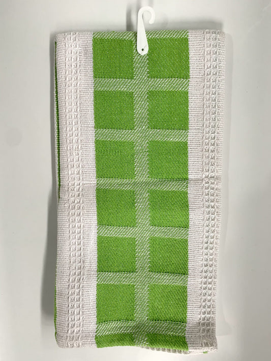 Lintex T Towel Checkers - Leaf Green image 0