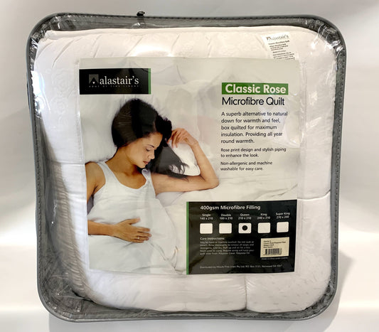 Alistairs - Classic Rose Microfibre Quilt -Queen image 0