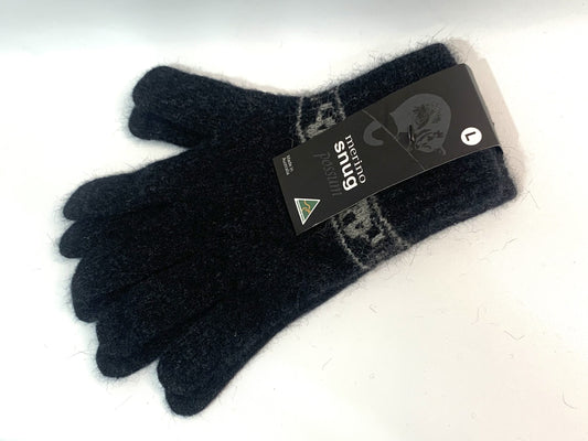 Merino Snug Possum Gloves - Large - Charcoal image 0