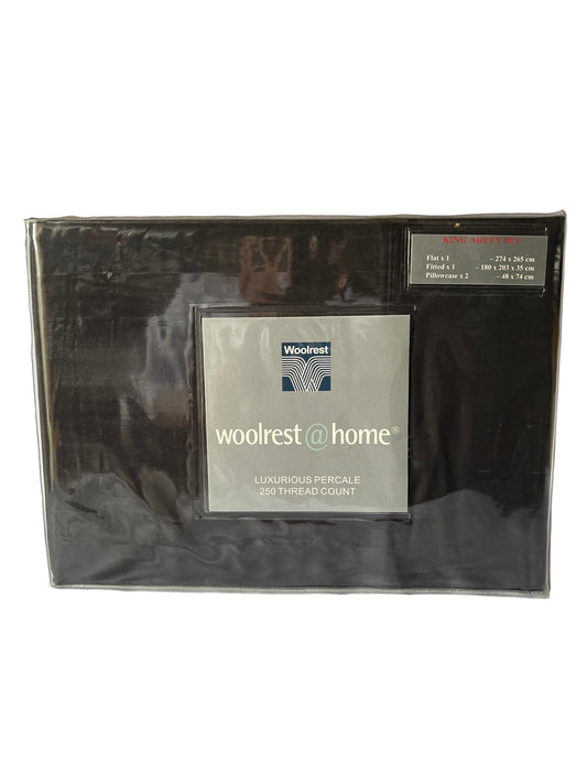 Woolrest Home - King - Sheet Set - Black