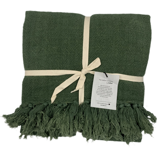Mulberi Indira Throw - Spruce