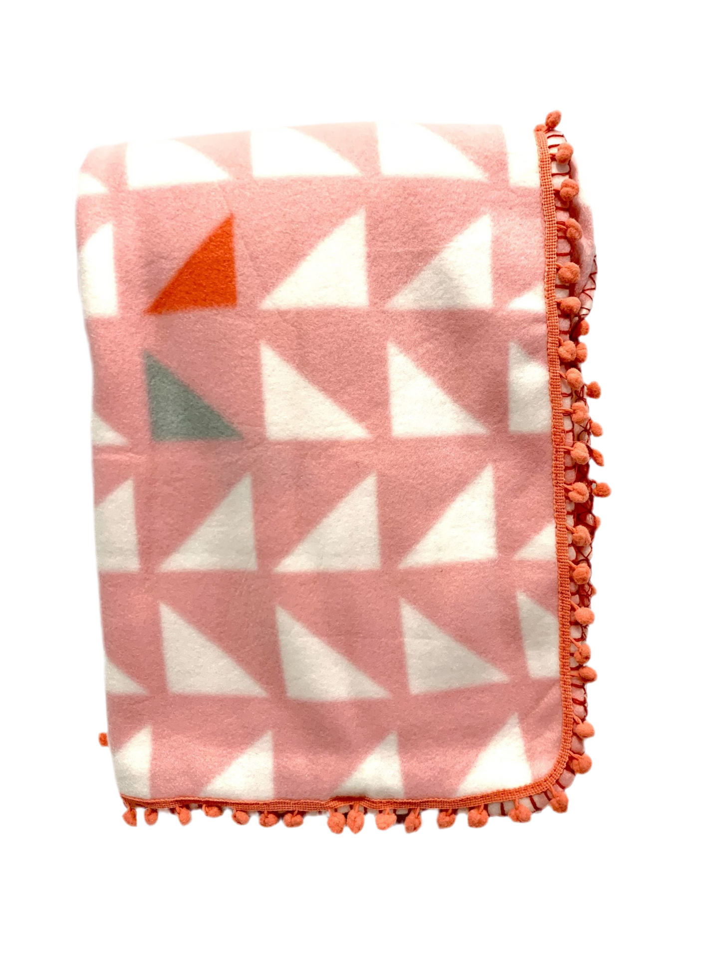 Fleece Throw - Pom Pom 150cm x 180cm