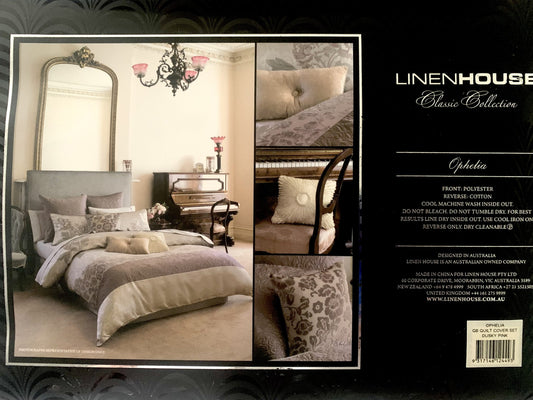 Linen House Classic Collection Queen Quilt Set - Ophelia Dusky Pink image 0