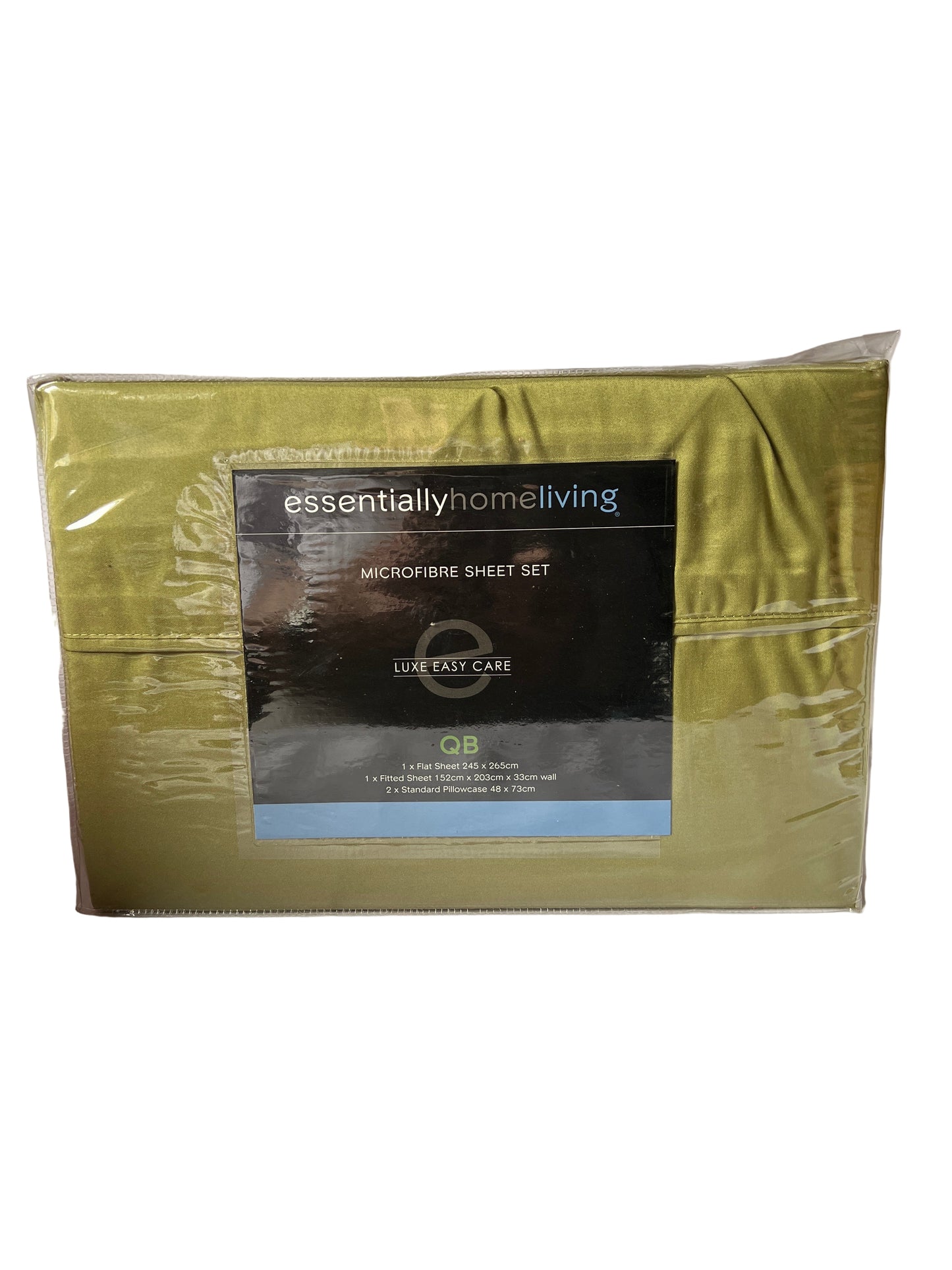 Essentially Home Living - Queen -Microfibre Sheet Set - Olive