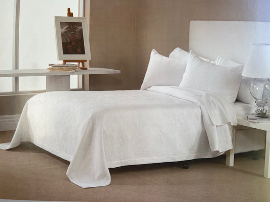 Bianca- Luxury Coverlet Set - Victoria White