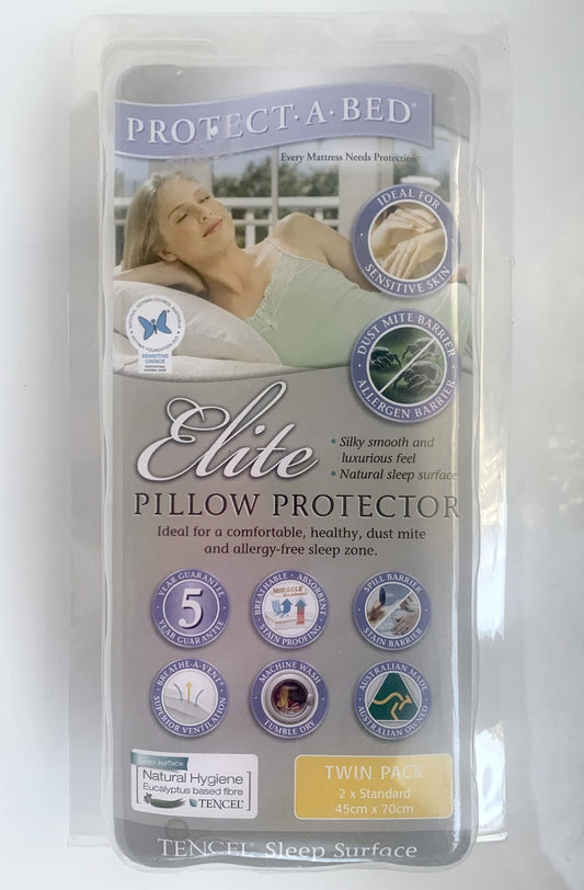 Protect A Bed - Elite Pillow Protectors - Twin Pack image 0