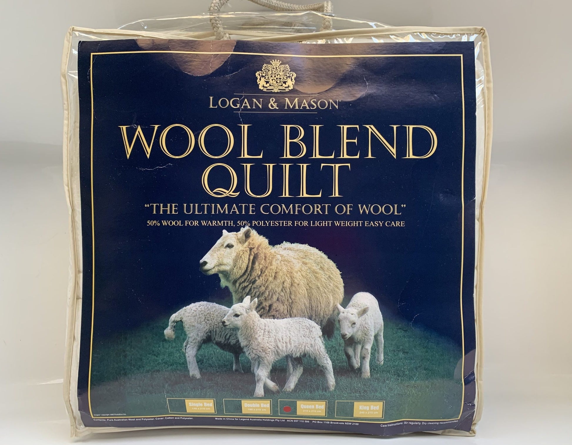 Logan & Mason- Queen Quilt -Wool Blend Quilt image 0