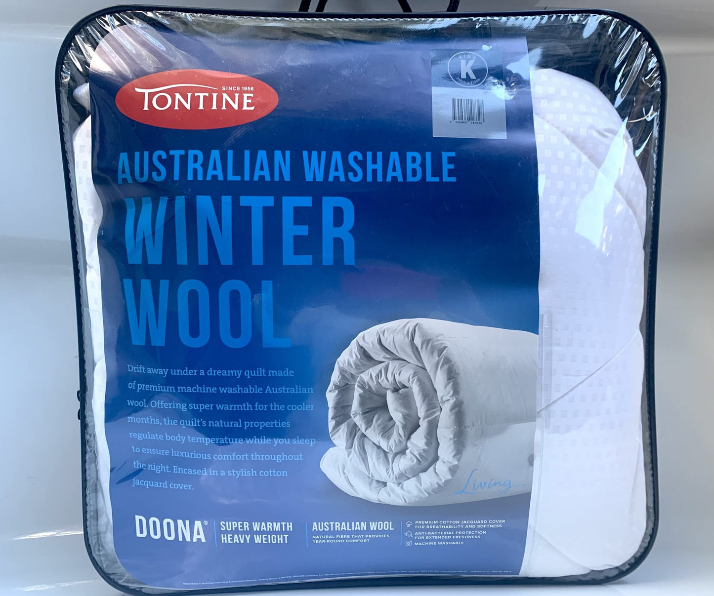 Tontine - King Quilt - Australian Washable Winter Wool image 0