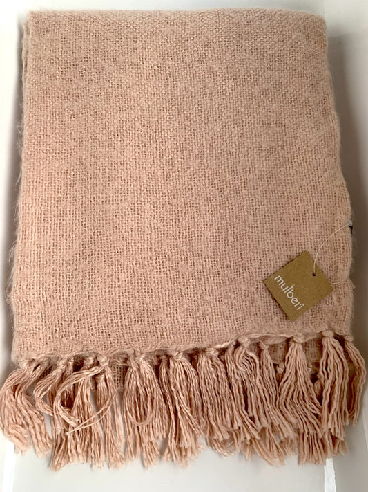 Mulberi Throw - Rhapsody Dusky Pink image 0