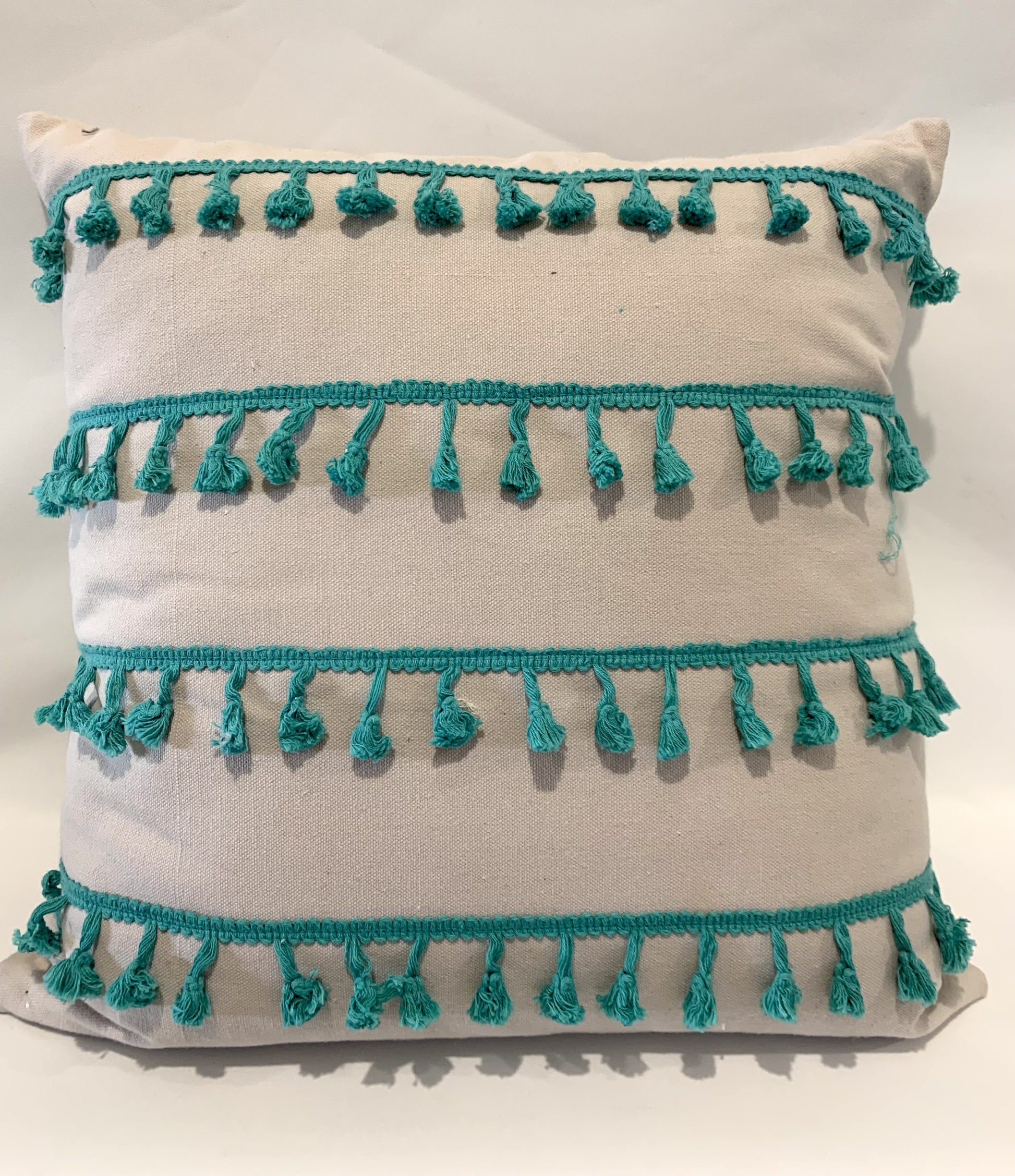 Tassle Cushion - Jade 45 x 45cm image 0
