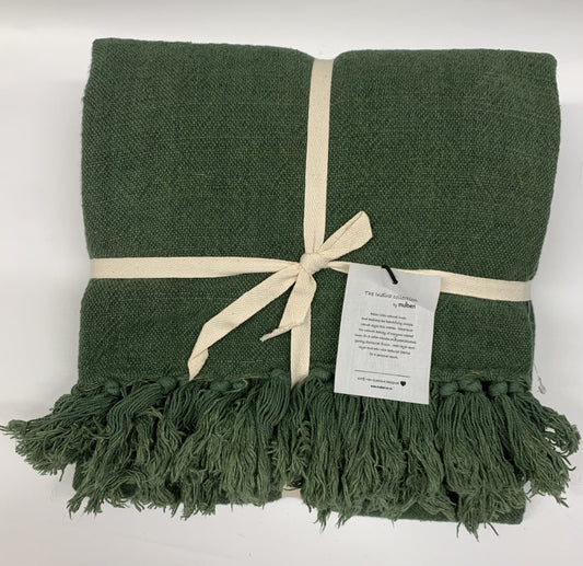 Mulberi Indira Throw - Spruce image 0