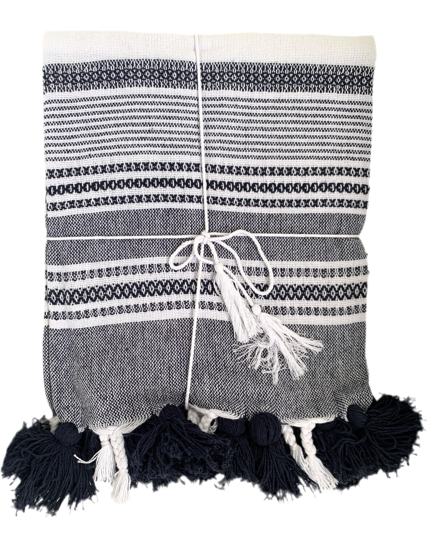 Bambury - Cotton Throw Navy