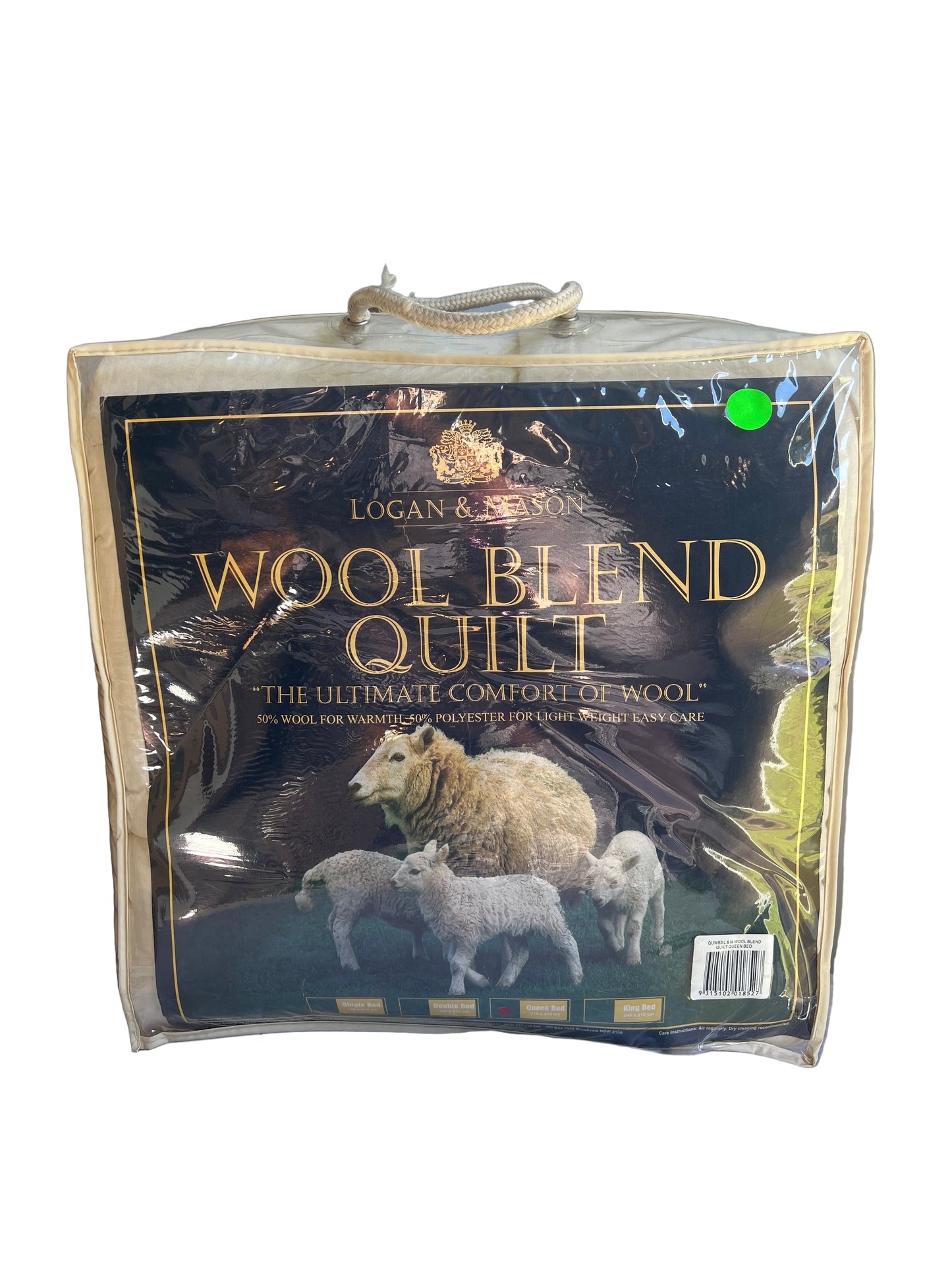 Logan & Mason- Queen -Wool Blend Quilt