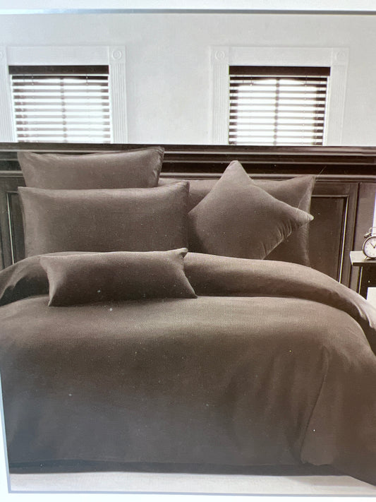 Ardor - King - Cotton Waffle Quilt Set- Granite