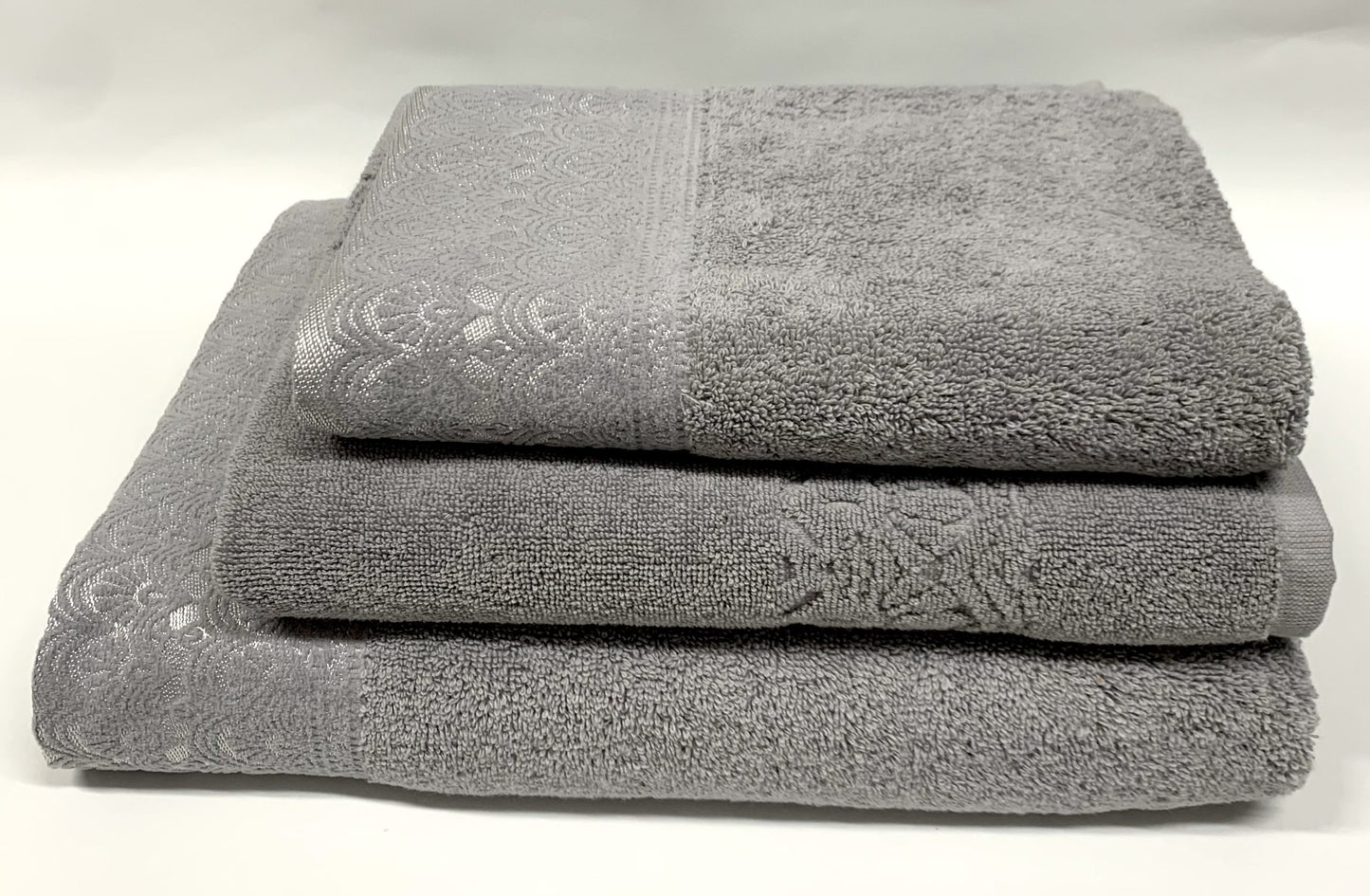 Bianca - Bath Towel 3pce Set - Victoria - Grey image 0