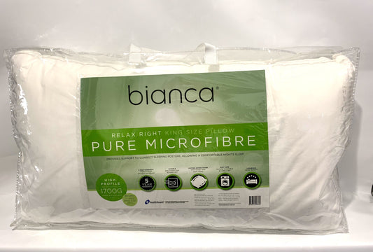 Bianca - Relax Right King Size Pillow - Bonus Pillowcase image 0